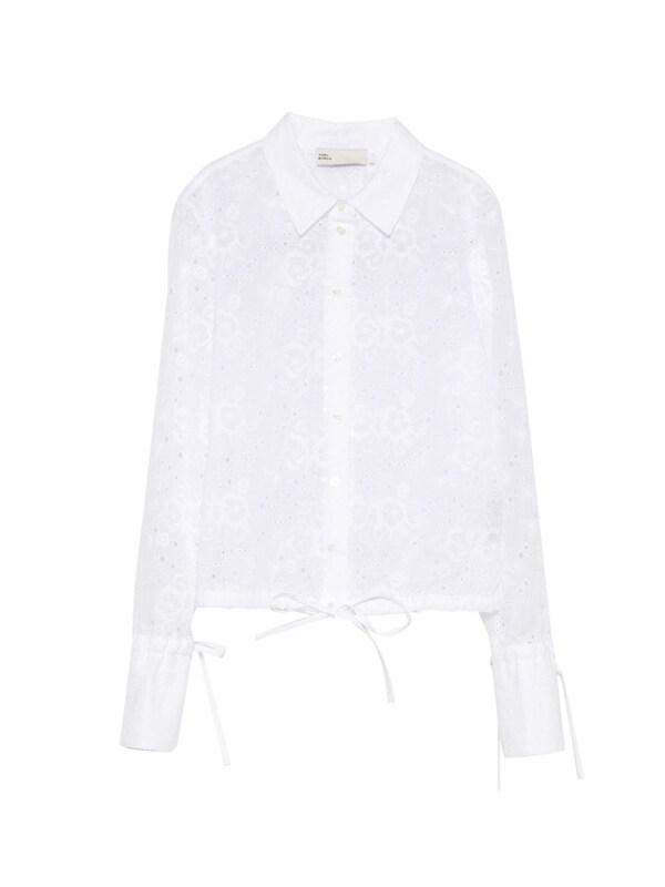  Tory Burch Tory Burch Eyelet Cotton Blouse 