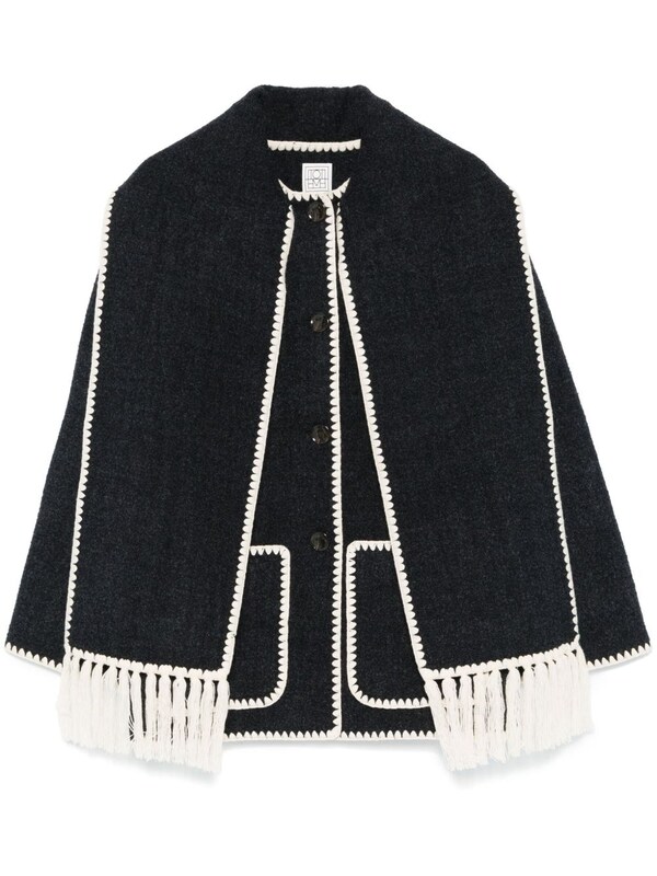  Toteme Toteme Embroidered Scarf Wool Jacket 
