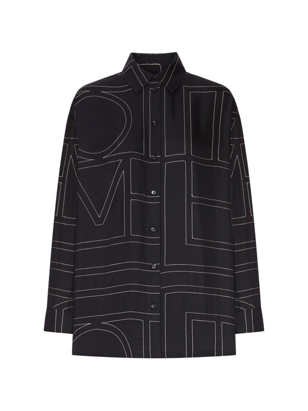  Toteme Toteme Embroidered Silk Shirt 