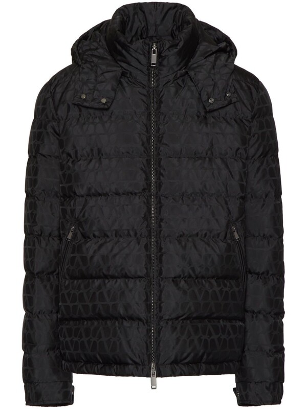  Valentino Valentino Down Jacket With Logo 