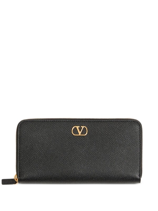 Valentino Garavani Valentino Garavani Vlogo Signature Leather Wallet 