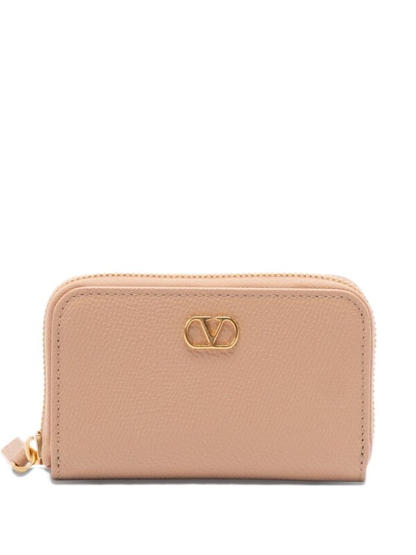  Valentino Garavani Valentino Garavani Vlogo Signature Mini Leather Wallet 