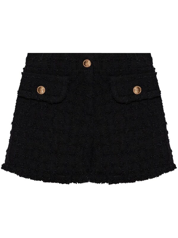  Versace Versace Bouclé Tweed Shorts 