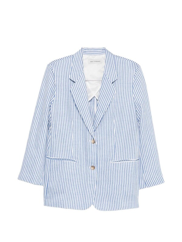  White Sand White Sand Linen Blend Single-breasted Jacket 