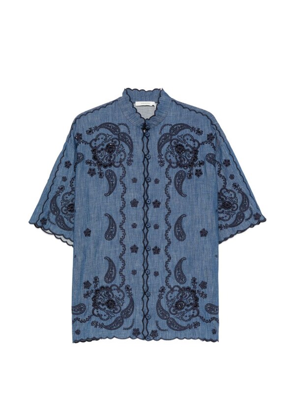  Zimmermann Zimmermann Aster Denim Shirt 