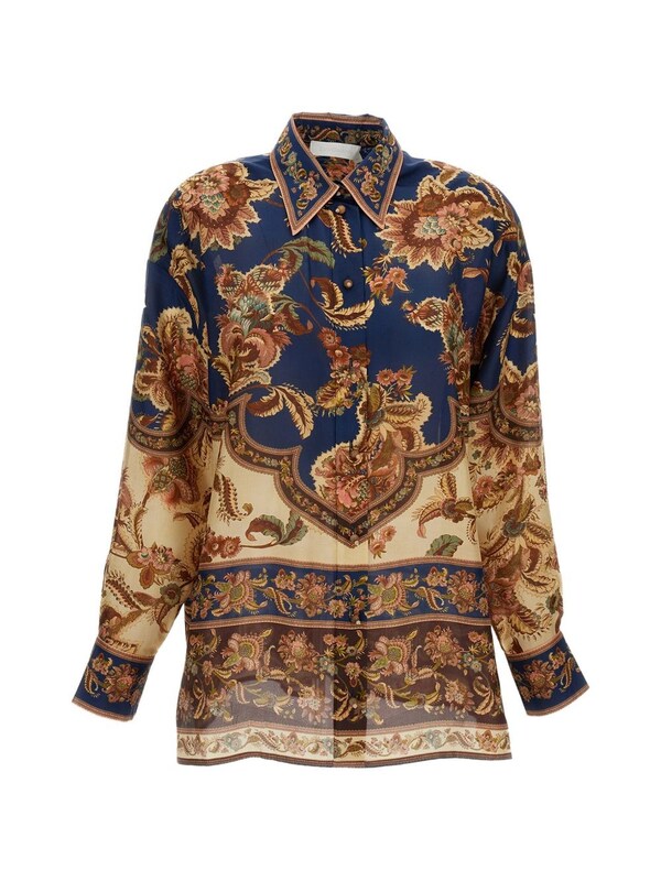  Zimmermann Zimmermann Aster Printed Silk Shirt 