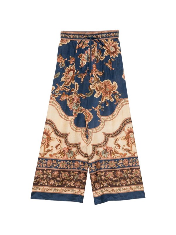  Zimmermann Zimmermann Aster Printed Silk Trousers 