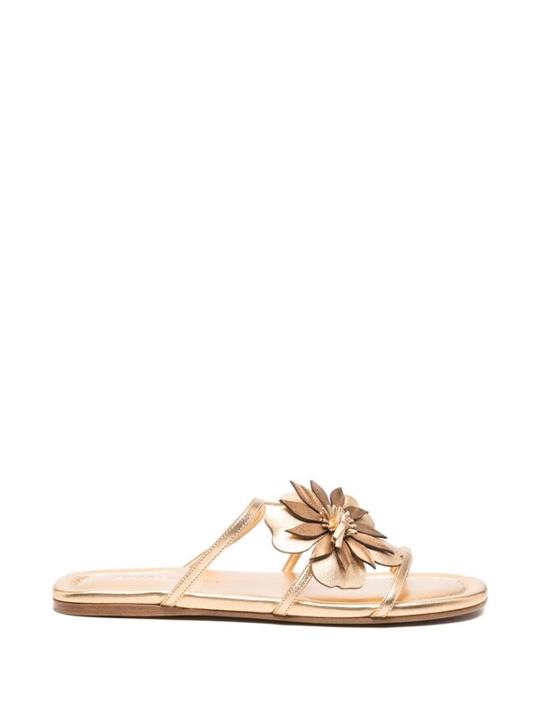  Zimmermann Zimmermann Belara Leather Slide Sandals 