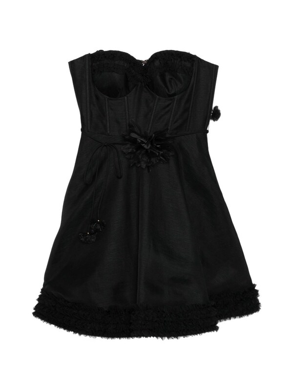  Zimmermann Zimmermann Luna Linen And Silk Mini Dress 