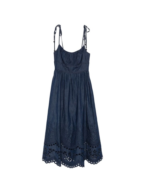  Zimmermann Zimmermann Mahon Denim Midi Dress 