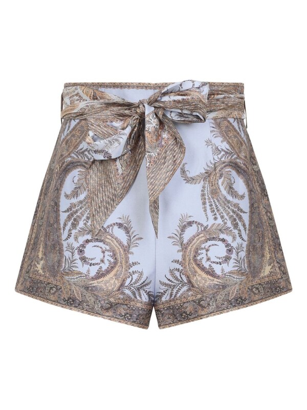  Zimmermann Zimmermann Silk And Cotton Printed Shorts 