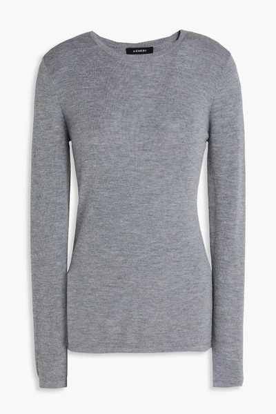  A.emery - Charlie Merino Wool Sweater - Gray - Xxs 