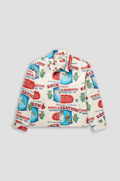  Bode - Rec. Enrichment Printed Cotton-twill Jacket - White - L 