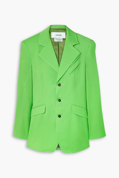  Christopher John Rogers - Oversized Wool Blazer - Green - Xs 