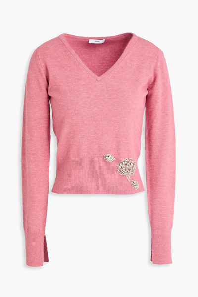  Erdem - Embellished Knitted Sweater - Pink - Xs 
