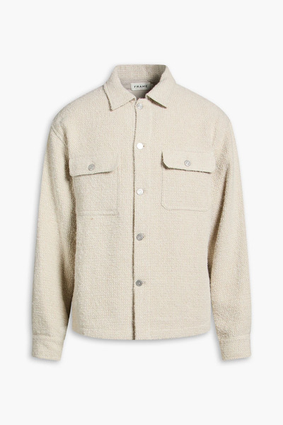  Frame - Bouclé-tweed Overshirt - Neutral - M 