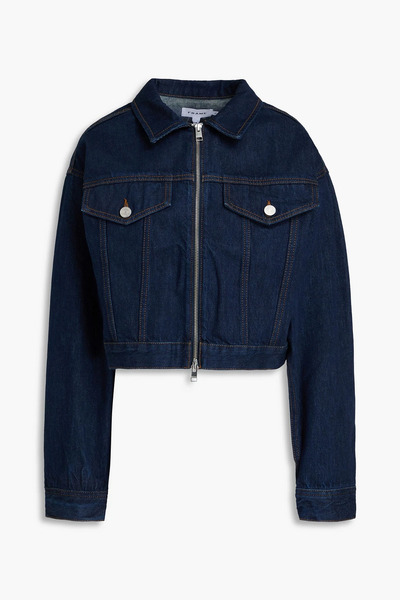  Frame - Cropped Denim Jacket - Blue - S 