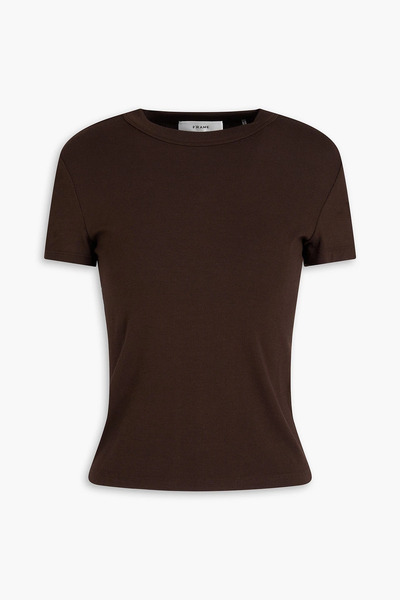  Frame - Modal-blend Jersey Top - Brown - L 
