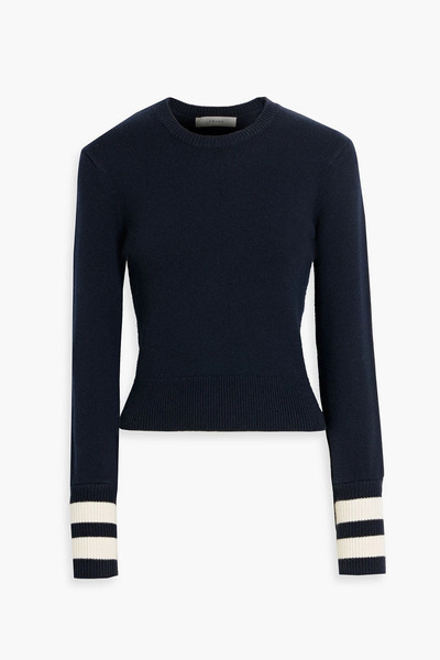  Frame - Striped Cashmere-blend Sweater - Blue - Xs 