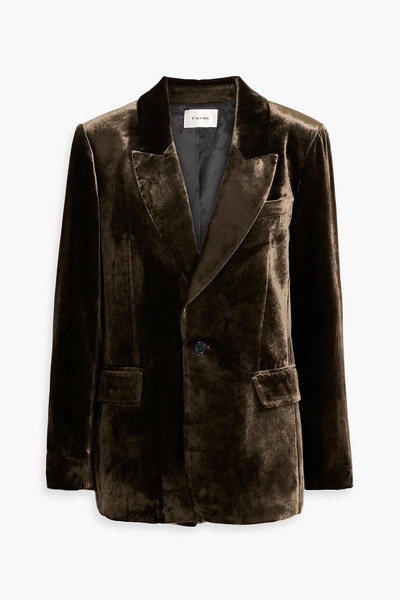  Frame - Velvet Blazer - Brown - Us 10 