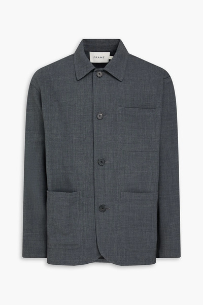  Frame - Wool-blend Shirt Jacket - Gray - S 