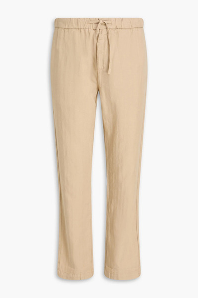  Frescobol Carioca - Oscar Herringbone Lyocell, Linen And Cotton-blend Drawstring Pants - Neutral - 30 