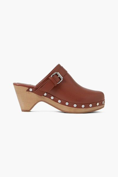  Isabel Marant - Titya Studded Leather Clogs - Brown - Eu 36 