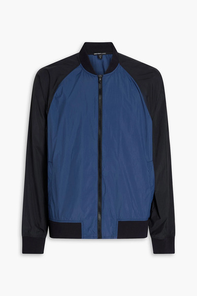  James Perse - Two-tone Shell Bomber Jacket - Blue - 0 