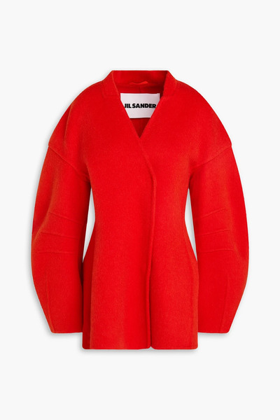  Jil Sander - Alpaca-blend Felt Coat - Red - Fr 36 