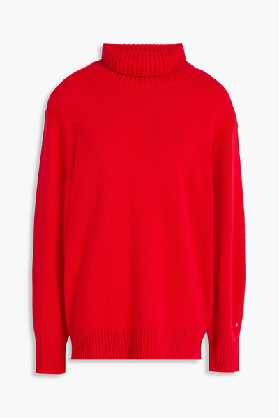  Maje - Cashmere-blend Turtleneck Sweater - Red - 1 