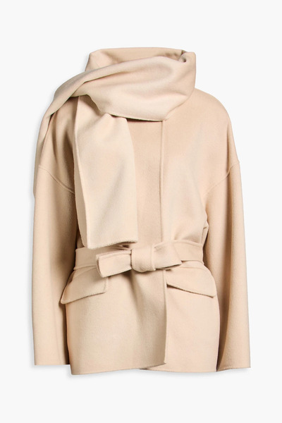  Maje - Wool-blend Felt Coat - Neutral - Fr 40 