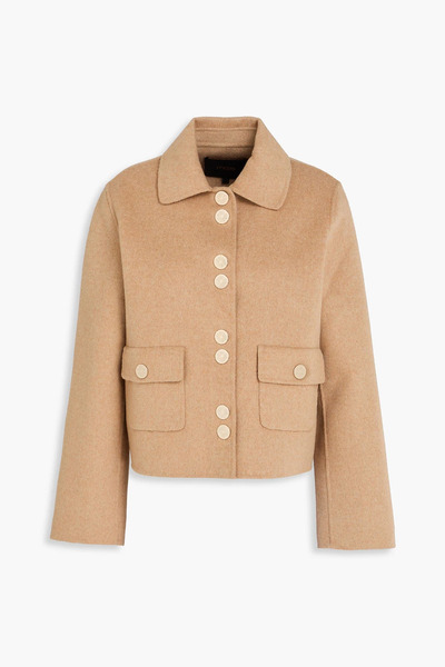  Maje - Wool-blend Felt Jacket - Neutral - Fr 40 