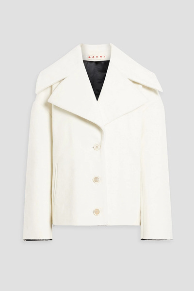  Marni - Wool-blend Felt Jacket - White - It 42 