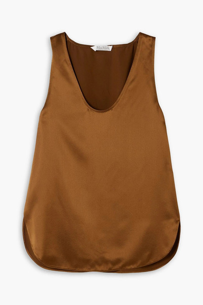  Max Mara - Silk-satin Camisole - Brown - It 36 