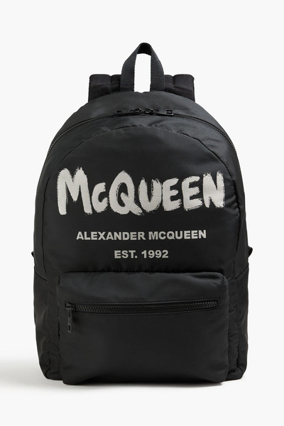  Mcqueen - Printed Shell Backpack - Black - Onesize 