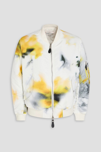  Mcqueen - Printed Shell Bomber Jacket - White - It 46 