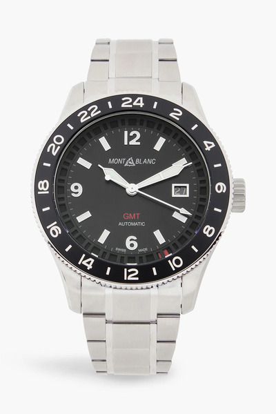  Montblanc - Montblanc 1858 Gmt Automatic 42mm Stainless Steel Watch, Ref No. Mb129615 - Metallic - Onesize 