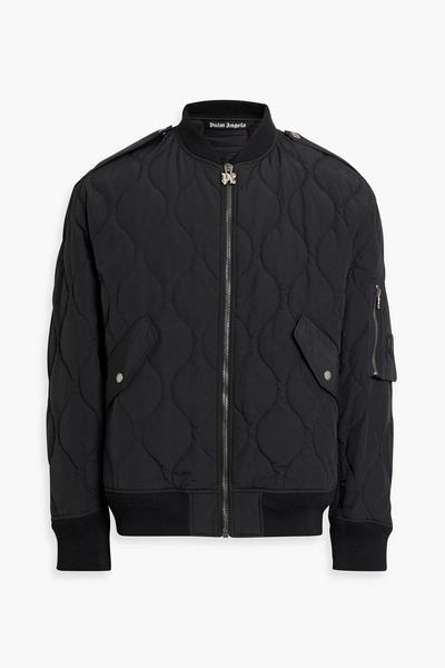  Palm Angels - Quilted Shell Bomber Jacket - Black - S 