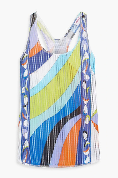  Pucci - Printed Mesh Tank - Green - It 38 