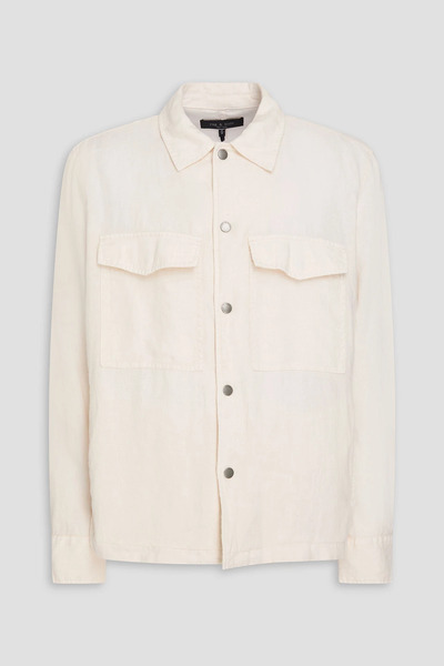  Rag & Bone - Angus Linen Overshirt - White - M 