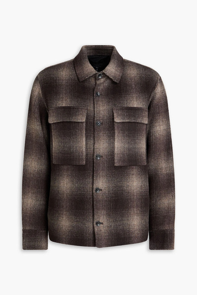  Rag & Bone - Austin Checked Wool-blend Flannel Overshirt - Brown - S 