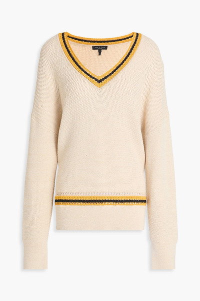  Rag & Bone - Meghan Textured-knit Sweater - Neutral - Xxs 
