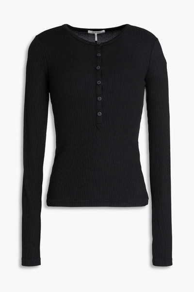  Rag & Bone - Ribbed-knit Top - Black - L 