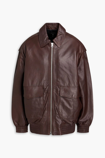  Rag & Bone - Ronnie Leather Jacket - Brown - S 