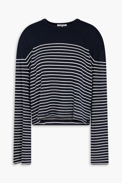  Rag & Bone - Striped Jersey Top - Blue - M 