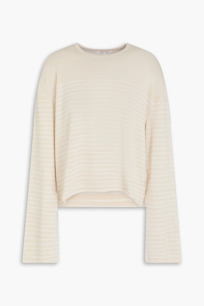  Rag & Bone - Striped Jersey Top - Neutral - S 