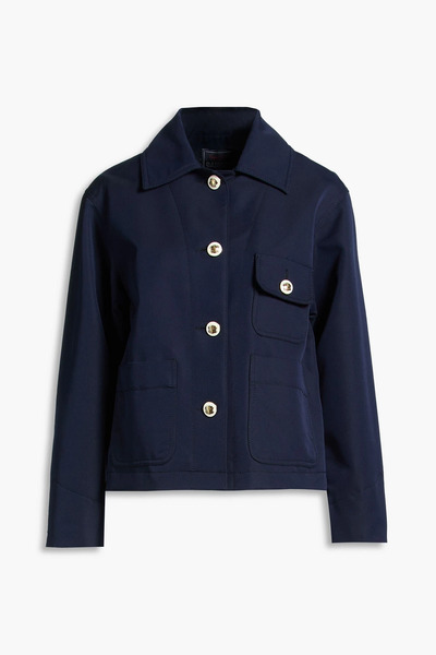  Sandro - Cotton-blend Twill Jacket - Blue - Fr 38 