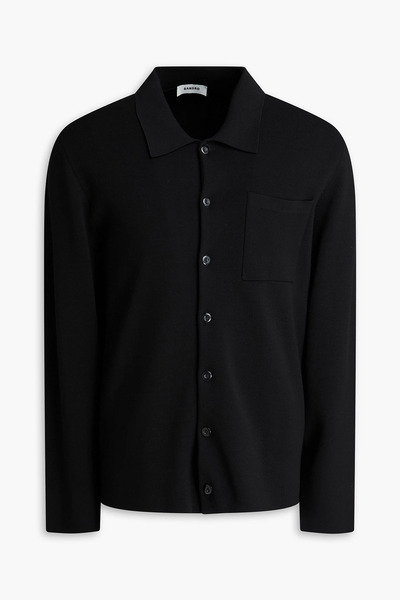  Sandro - Knitted Overshirt - Black - S 