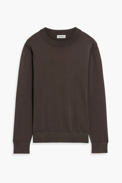  Sandro - Knitted Sweater - Brown - S 