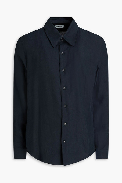  Sandro - Linen Shirt - Blue - Xs 